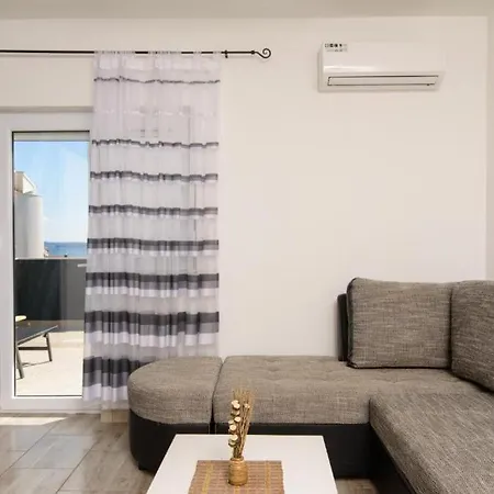 In Okrug Gornji With Sea View, Terrace, Air Conditioning, Wifi 5134-4 아파트 *
